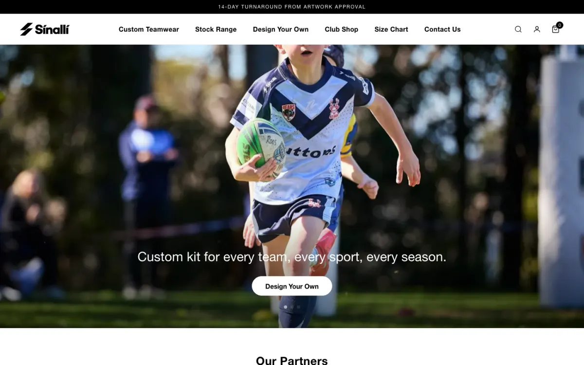 Sinalli website home page